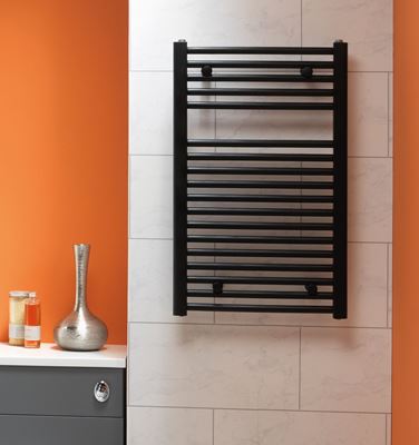 Picture of UTAH Towel Rail - Matt Black 800x500mm
