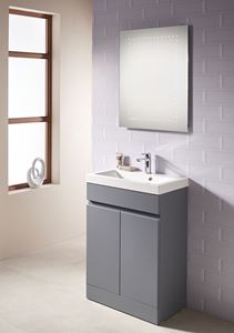 Picture of EDEN 60 2-Door Base Unit - Platinum grey 590x345x800mm