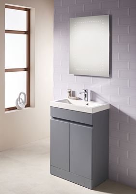 Picture of EDEN 60 2-Door Base Unit - Platinum grey 590x345x800mm