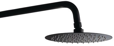 Picture of UTAH Shower Head Fixing Arm Round - Matt Black 350mm