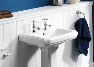 Picture of CLASSIC NOUVEAU 600 Ceramic Basin (2TH Only) 600x485mm
