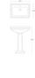 Picture of CLASSIC NOUVEAU 600 Ceramic Basin (2TH Only) 600x485mm