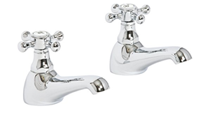Picture of Melrose Traditional Basin Taps (pairs) chrome 14810