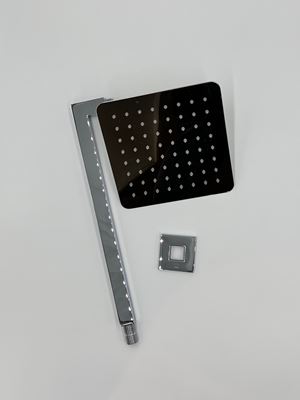 Picture of Vado aquablade 200mm (8") square easy cleanclean slimline shower head with shower arm