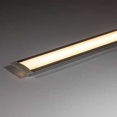 Picture of 17X7 RECESSED  ALUMINIUM PROFILE C/W OPAL DIFFUSER2 METRE