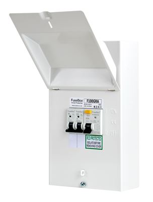 Picture of GARAGE UNIT C/W 63A 30MA RCD 16A AND 6A MCB FUSEBOX