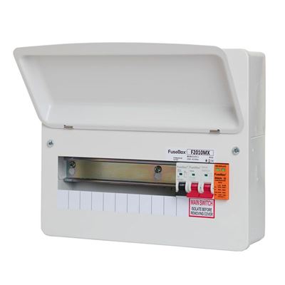 Picture of FUSEBOX 10WAY USEABLE C/W 100A & SPD