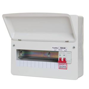 Picture of FUSEBOX 11WAY USEABLE C/W 100A MAIN SWITCH