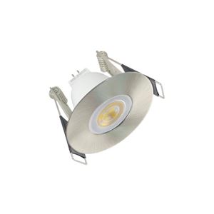 Picture of EVOFIRE MINI FIRE RATED DOWNLIGHT 45MM CUTOUT IP65 SATIN NICKEL ROUND INTEGRAL
