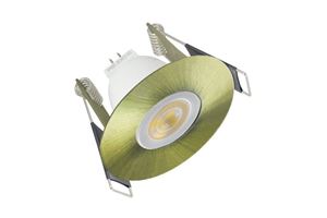 Picture of EVOFIRE MINI FIRE RATED DOWNLIGHT 45MM CUTOUT IP65 ANTIQUE BRASS ROUND INTEGRAL