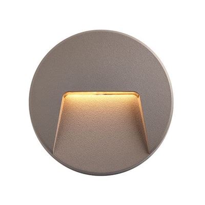 Picture of SEVERUS CCT IP65 GREY WALL LIGHT ROUND 2.8W3000/4000/6500 COLOUR ADJUSTABLE