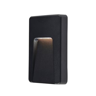 Picture of SEVERUS CCT IP65 BLACK WALL LIGHT VERTICAL 2.8W3000/4000/6500 COLOUR ADJUSTABLE