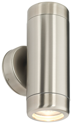 Picture of ATLANTIS MARINE GRADE STEEL 2LT IP65 WALL LIGHT GU10SUITABLE FOR COASTAL LOCATIONSSAXBY