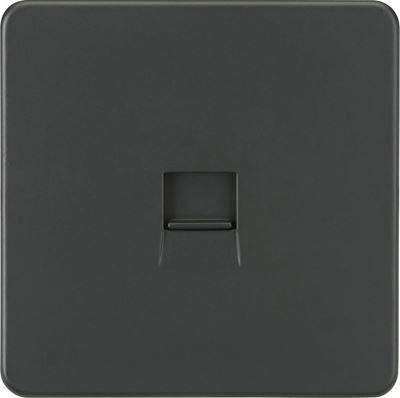 Picture of Screwless Telephone Master Socket -Anthracite