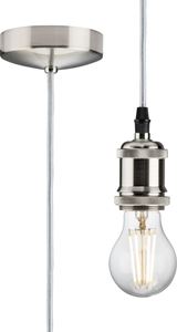 Picture of 1.8 MTR FLEX E27 VINTAGE METAL PENDANT POLISHED CHROME C/W SHADE RING