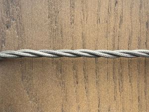 Picture of CB/375/GREY3 CORE TWISTED GREY CABLE 0.75