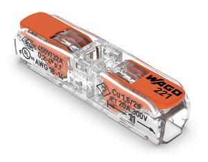 Picture of 4MM 32A 2 CONNECTOR INLINE TRANSPARENT BOX 60