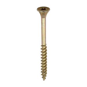 Picture of C2 Floor-Fix - TX - Double Countersunk with Ribs - Twin-Cut - Yellow 4.2 x 55