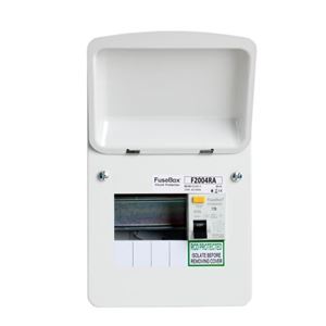 Picture of FUSEBOX F2004RA 4 WAY 63A RCD CONSUMER UNIT