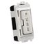 Picture of FUSE CARRIER GRID SWITCH BRUSHED CHROME - KNIGHTSBRIDGE