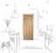 Picture of Internal Oak DX Fire Door1981 x 762 x 44mm (30")
