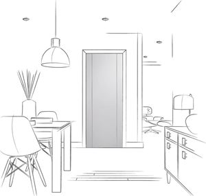 Picture of Pre-Finished Internal White Forli (Alum Inlay)1981 x 610 x 35mm (24")