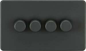 Picture of 4G 2-way 10-200W (5-150W LED) Trailing Edge Dimmer - Anthracite