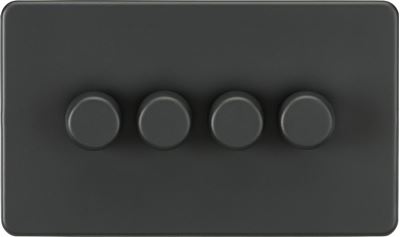 Picture of 4G 2-way 10-200W (5-150W LED) Trailing Edge Dimmer - Anthracite