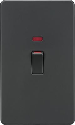 Picture of 45A DP Switch with Neon (2G size) - Anthracite