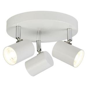 Picture of ROLLO 3LT ROUND SPOTLIGHT - WHITE METAL