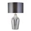 Picture of CHEVRON TABLE LAMP - SMOKED RIBBED GLASS WITH GREY SHADE