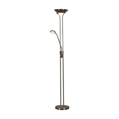 Picture of MOTHER & CHILD FLOOR LAMP - ANTIQUE BRASS METAL & GLASS