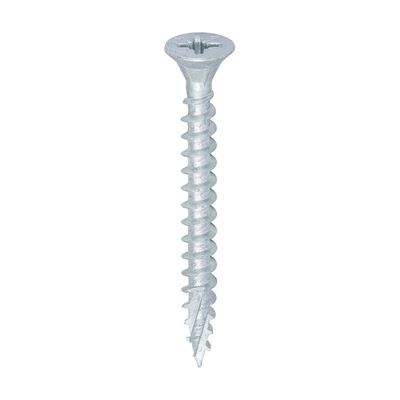 Picture of 5x50 C2 Exterior Strong-Fix - PZ - Double Countersunk with Ribs - Twin-Cut - Silver