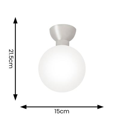Picture of ORBITAL IP44 CHROME/GLASS  BATHROOM FITTING