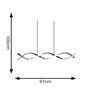 Picture of INFINITY LED DOUBLE TWIST CEILING LIGHT MATTE BLACK NON DIMMABLESUN