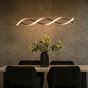 Picture of INFINITY LED DOUBLE TWIST CEILING LIGHT MATTE BLACK NON DIMMABLESUN