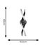Picture of INFINITY LED DOUBLE TWIST WALL LIGHT MATTE BLACK NON DIMMABLEH: 40CM W:11CM DIA: 17CMSUN