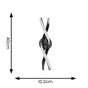 Picture of INFINITY LED DOUBLE TWIST WALL LIGHT MATTE BLACK NON DIMMABLEH: 40CM W:11CM DIA: 17CMSUN