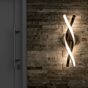 Picture of INFINITY LED DOUBLE TWIST WALL LIGHT MATTE BLACK NON DIMMABLEH: 40CM W:11CM DIA: 17CMSUN