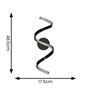 Picture of INFINITY LED SINGLE TWIST WALL LIGHT MATTE BLACK NON DIMMABLEH: 46CM D:14CM DIA: 17CMSUN