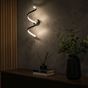 Picture of INFINITY LED SINGLE TWIST WALL LIGHT MATTE BLACK NON DIMMABLEH: 46CM D:14CM DIA: 17CMSUN